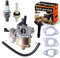 Mtanlo Carburateur GX160 pour Honda GX160 GX168F GX200 5.5HP 6.5HP Moteur 16100-ZH8-W61, Carburateur Motoculteur, Carburateur Moteur Remplacer kit Bougie Dallumage Filtre à Essence