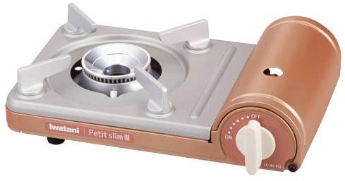 Iwatani Iwatani CB-JRC-PS3 Cassette Stove, Petite Slim 3, Metallic Coral, Made in Japan