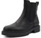 QUEEN HELENA Stivali Chelsea Stivaletti Bassi con Tacco Plateau Casual Donna X27-179 (Nero, Numeric_37)