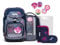 ergobag pack Set ergonomischer Schulrucksack, 6-teilig, Bärlaxy - Lila, Einheitsgröße