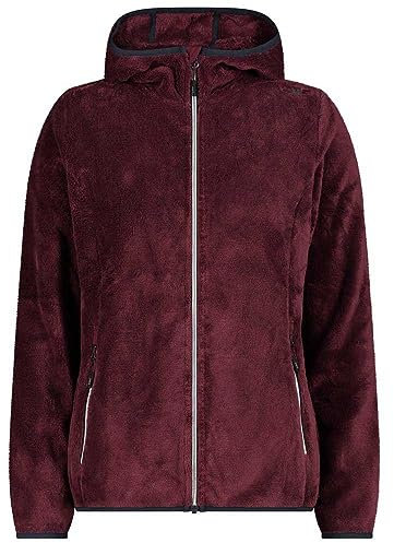 CMP - Giacca Donna Cappuccio Fisso, Burgundy, L