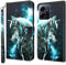 GLANDOTU Handyhülle für Xiaomi Redmi Note 12 4G Lederhülle [Standfunktion] [Magnet] Stoßfeste Premium Flip PU Leder Cover Case Klapphülle Redmi Note 12 4G Schutzhülle -Wolf