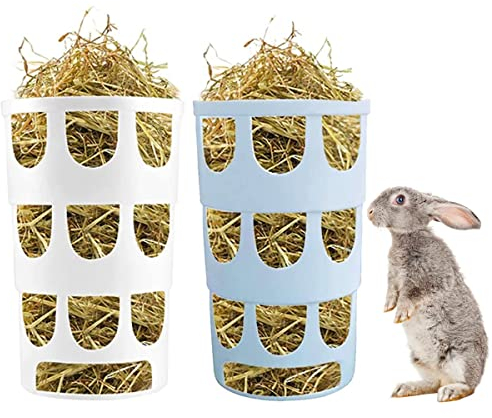 Kleintiere Futterspender DBAILY 2 PCS Meerschweinchenkäfig Futterkorb Kaninchen-Heu-Futterstation Meerschweinchen Heu Krippe Futterbehälter für Hasen Meerschweinchen Chinchilla Kleintiere