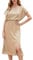JASAMBAC Sparkle Dress for Women Sequin Sparkly Glitter Crew Neck Party Dress Club Cocktail Dress Gold M