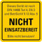 Warnaufkleber für Feuerlöscher „NICHT Einsatzbereit“ Hinweis Folie selbstklebend | Größen wählbar Made in Germany, Größen Name: 30x30cm