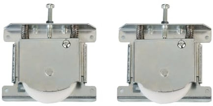 AZERODESIGN Ruedas Hembra rodamiento Puerta armarios correderos- Pack 2 Unidades -Rueda de Nylon Modelo Hembra – Medida 100 x 70 - para armarios correderos de Perfil de Aluminio
