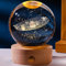 TITA-DONG 6 cm 3D-Kristallkugel-Lampe, Leuchtende Klare Skulptur, Rundes Astronomie-Kugel-Nachtlicht mit Sockel, Miniatur-Skulptur-Kugel-Nachtlicht für Kinder, Teenager, Jungen und