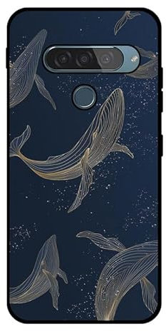 KARTXITAI Hülle Kompatibel mit LG G8s ThinQ, Stoßfeste Schutzhülle mit Weiche Silikon Bumper Case Handyhülle Anti-Kratzt Leichtes Matt Finish Rückseite - Delphin 2