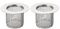 sourcing map 2Pcs Bathroom Sink Strainer, Fit for Diameter 1.57-2 Drain Hole, 40mm/1.57 Deep 304 Stainless Steel Sink Strainer for Shower Drain and Floor Drain
