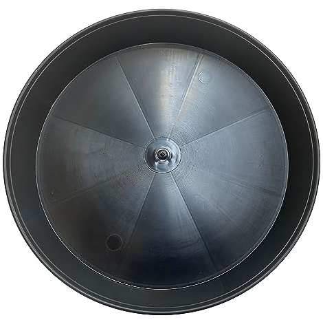 EarlyGrow 10-Pack 25cm Plant Pot Saucers, Flower Drip Trays for Horticulture, Hydroponics, Indoor/Outoor, Household and Garden Plants, Fruits and Vegetables