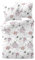 Traumschlaf Moderne Biber Bettwäsche Atherton Rose kuschelig weich aus 100% Baumwolle mit Reißverschluss - Made in Germany 135x200 cm + 80x80 cm