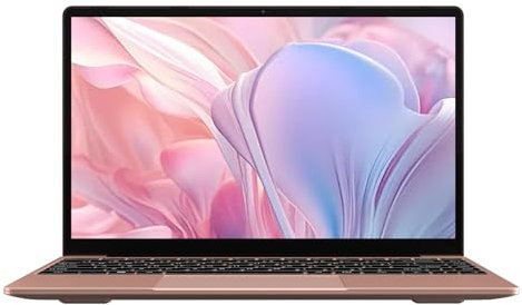 bvate Ordinateur Portable 256 Go 14 Win 11 N4020 Support Expansion 1 to SSD 1080P 2.4G+5G WiFi Mini HDMI & Souris sans Fil et Un Film de Clavier AZERTY pour Clavier - Or Rose