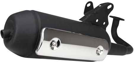Auspuff Standard schwarz kompatibel mit 2-Takt China Roller CPI Keeway ATU Generic Hussar (Euro 2 Motoren)
