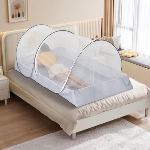 Felenny Mosquitera plegable, tienda de campaña simple para mosquitos, ligera, portátil, fácil de instalar, para el hogar, campamento, viajes, dormitorio