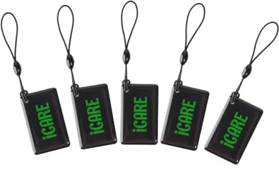 5 IC RFID-Token, EFID-Schlüsselanhänger, 125KHz Nur-Lese-Tag-Token | für ICARE Fingerprint Schließzylinder Smart Lock Türschloss,schwarz