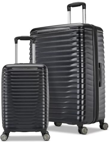 Samsonite Element 2-teiliges Hartschalen-Gepäckset in Schwarz