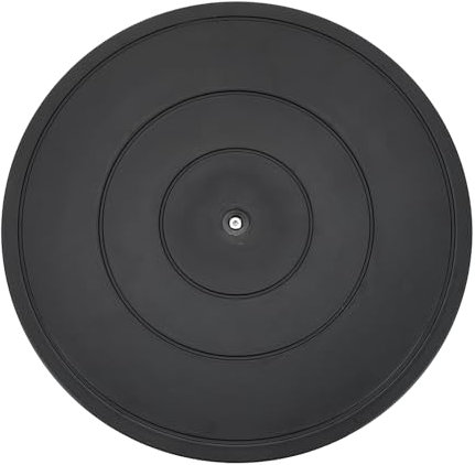 sourcing map 16 Inch Rotating Swivel Stand with Steel Ball Bearings, 360 Degree Rotating Lazy Susan Turntable Organizer Round Rotating Plate for TV Sculpture Computers Monitor, Black