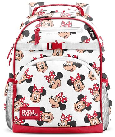Simple Modern Unisex Kid's Fletcher Backpack, Disney: Minnie Mouse Fun, Medium