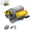 Flyzor V8 Motor Bausteine Spielzeug, Engine Modellbausatz Bausteinset mit L-Motor, Detailliertes Bausteinmodell eines echten Motors für Erwachsene, Geschenk/Sammlerstücke, 770PCS
