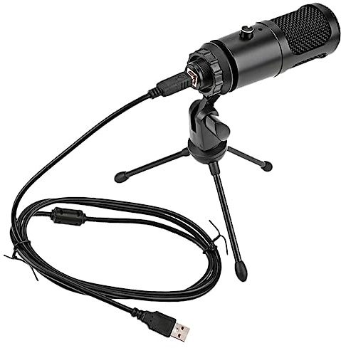 NUOBESTY USB-kondensatormikrofon Für Konferenz Professionelles Gaming-mikrofon Mit Lautstärkeregler Büromikrofon Für Aufnahme Robustes Mikrofonset Mit Stativ Für Tonstudios Und Radiosender