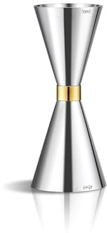 Misurino per cocktail a due estremità, in acciaio inox 304, con marcature di misurazione,30/45ML
