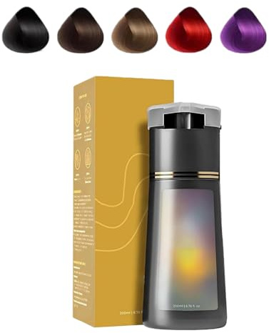 Ever Hair Instant Colour Shampoo, Everhaar Colour Shampoo Experiences, Sofortige Haarfärbung, Pflanzenformel, keine Haarschädigung, 3-in-1 Waschen, Färben und Pflegen (Golden)