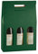 Seta Verde 3 botellas de vino/champán verde cartón cajas de envío (Pack de 5)