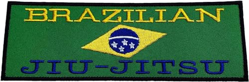 Brazilian Jiu Jitsu Patch (15,2 cm) Bestickt Eisen/Nähen auf Badge BJJ Grappling GI Aufnäher