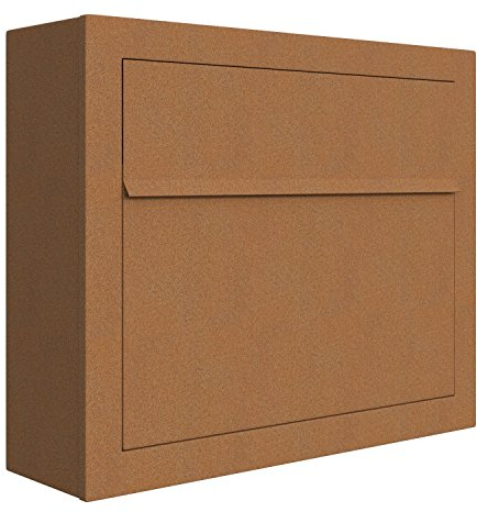 Briefkasten, Design Wandbriefkasten Elegance Rost - Bravios