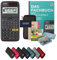 CALCUSO Streberpaket Schwarz mit Taschenrechner Casio FX-87DE X