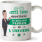Mugffins Parrain Mug/Tasse Parrain de l'univers - Tasse Originale/Cadeau Anniversaire/Fête des Pâques/Future Parrain. Céramique 350 ML