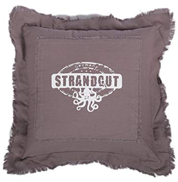 Strandgut07 Kissen mit Reißverschluss, 53 x 53 cm, Beige