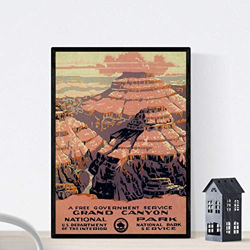 Nacnic Vintage Poster Vintage Poster Amerika. Grand Canyon. A3 Größe