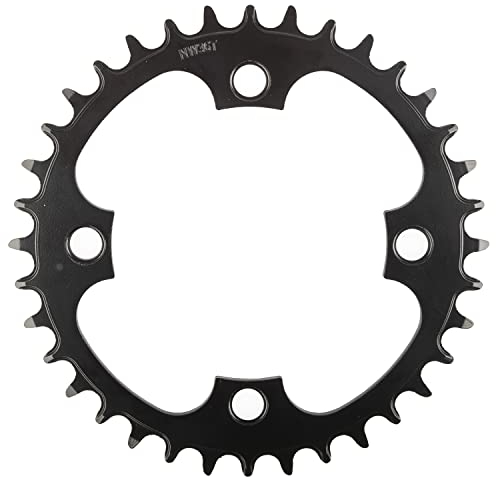 M-Wave Unisex-Adult PD-R4-S-NW E-Bike Kettenblatt, für 1/2 x 3/32 & 11/128 Ketten, für Brose, Bosch, Shimano…, Lochkreis 104 mm, Schwarz, 20 x 20 x 1 cm
