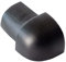 Dalsys 5x Coin Extérieur 12,5mm Aluminium Anodisé Quart de Cercle Noir, Carrelage