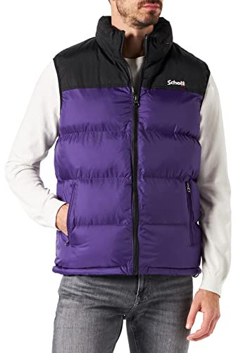 Schott Nyc Utahv, Gilet imbottito in spugna Uomo, Viola (Viola), XS