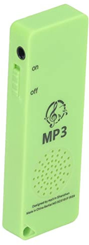 Annadue Lettore MP3 Multifunzionale Portatile, Lettore Musicale Digitale Supporta Scheda di Memoria da 64 GB Registratore Vocale per Sport, per Auricolari Intrattenimento, per Studenti(Verde)