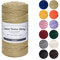 ilauke Makramee Garn 3mm x 100m, 4-Lagig Baumwolle Makramee Garn Macrame Cord Baumwollgarn Makramee für DIY Handwerk Basteln Hängepflanze Wandbehang Blumenampel Pflanze Aufhänger Stricken, Khaki