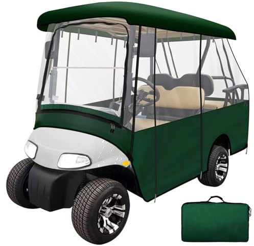 Leader Accessories Golf-Fahrgehege für 2 + 2 Personen, kurzes Dach, 2 über 4 Personen-Golfwagen, Grün