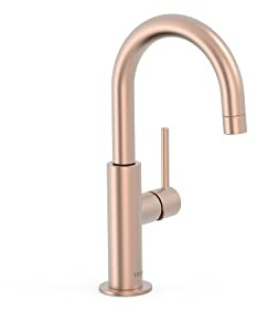 TRES 26290403OPM STUDY EXCLUSIVE Grifo Monomando Con Maneta Lateral Para Lavabo Oro Rosa Mate