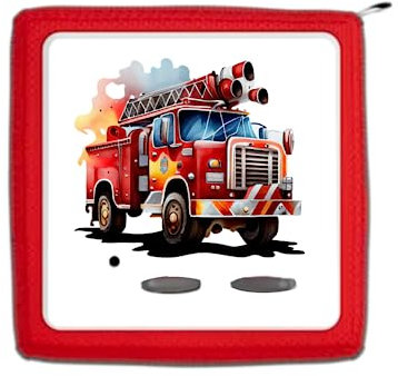 Schutzfolie für Toniebox - Toniebox Schutzfolie - Aufkleber Toniebox - passgenau - schütz ihre Toniebox - hergestellt in Deutschland - hochwertig mit extra Schutzlaminat (Feuerwehr)