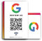 MESSAGENES | PVC-Karte Bewertung auf Google QR Code und NFC + Instagram QR | Google Bewertung Aufsteller | PACK 2 Einheiten 8,6x5,5cm | Schilder Bewertung NFC und QR Code | IG + Google Review Card NFC