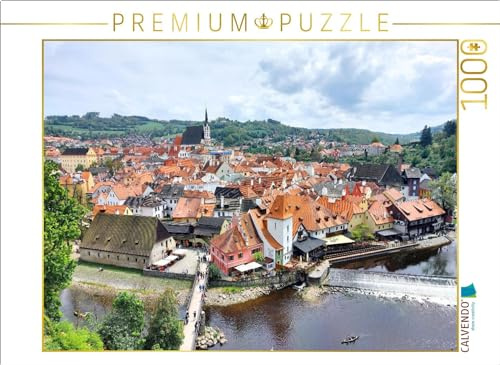 CALVENDO Puzzle Krumau, Cesky Krumlov in Tschechien | 1000 Teile Lege-Größe 64 x 48 cm Foto-Puzzle für glückliche Stunden