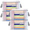4 Pcs Clear Clothes Storage Bags, 80L Bedding Storage Bags Moving Bag with Reinforced Handle and Zip for Toys Blankets Duvet Clothes Underbed Storage Box Christmas Storage Containers