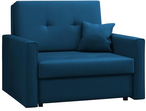 Mirjan24 Sofa Viva Bis I mit Schlaffunktion, Schlafsofa, einsitzer Polstersofa mit Bettkasten, Bettsofa inkl. Kissen, Farbauswahl, Wohnlandschaft (Manila 26)