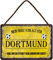 Blechschild Fußballschild Deko Metallschild mit Spruch Sport Schild Fussball Fanartikel für Dortmund Fan Liebhaber Begeisterte Weihnachten Geschenkidee