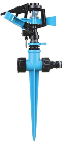 MKNZOME Irrigatori da Giardino, Irrigatore Giardino Automatico Rotante a 360 °, Accessori Giardino Esterno per Giardino, Prato, Piante, Ortaggi e Fiori Pastorale, Impianto Irrigazione Giardin