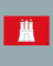 WHATABUS Hamburg Flagge Aufkleber - Länderflagge als Sticker 8,5 x 5,5 cm WF221