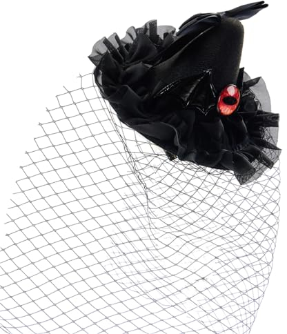 Fascinator mit gotischem Auge und Schleier, Haarspange für Mädchen, Abschlussbälle, Haarspangen für Teenager, Erwachsene, Bankette, Hochzeit, Haarnadel, Braut-Haarspange, Braut-Haarspange für Damen,
