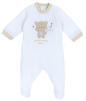Chicco, Tutina Neonato e Neonata, in Caldo e Morbido Tessuto, con Comoda Apertura sulla Schiena, Ideale per Primavera, Autunno e Inverno, Designed in Italy, Abbigliamento Neonato e Neonata 0-24 Mesi